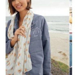 Amuse Society purple quilted jacket